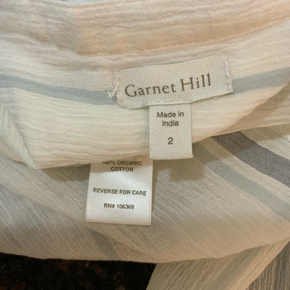 Garnet Hill long sheer button down. Size 2 - Picture 6 of 6
